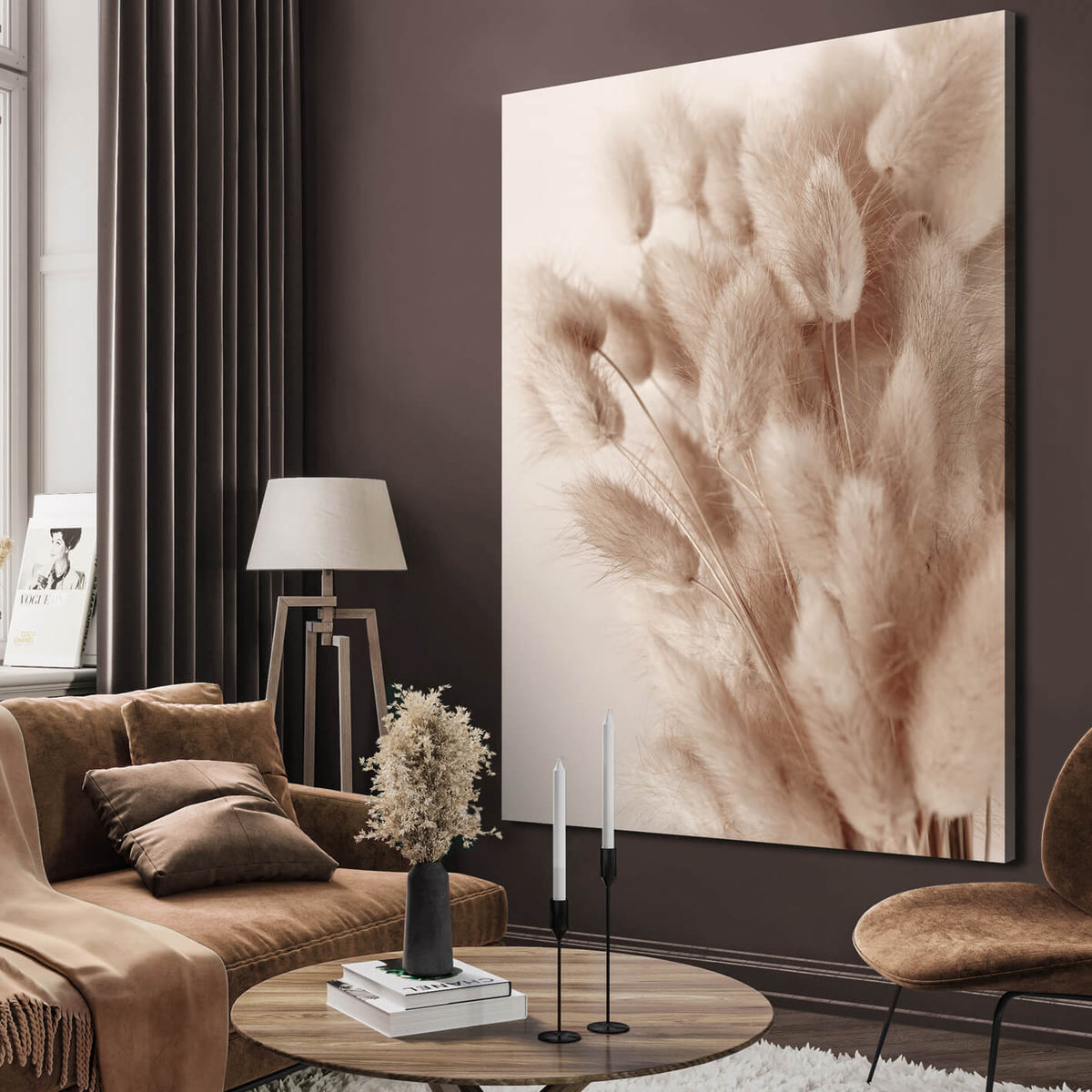 Canvastavla - Soft Pampas No2 (50x70)