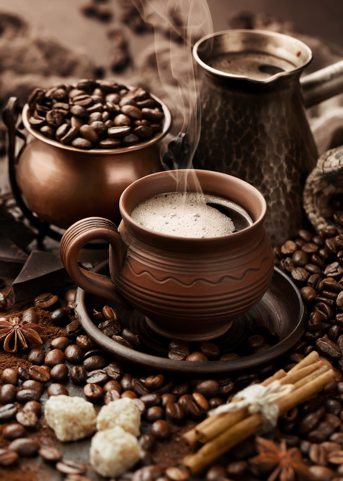 Canvastavla - Espresso Essence (50x70)