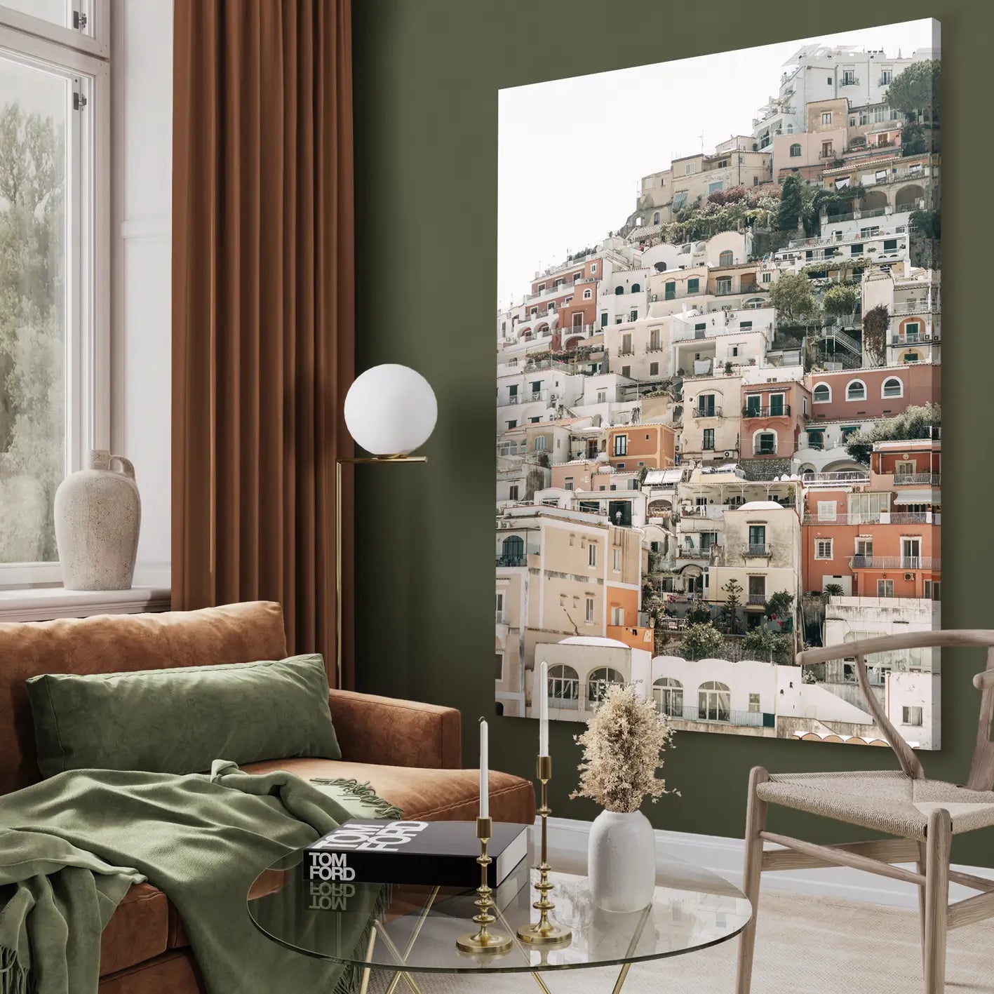 Canvastavla - Layers of Positano