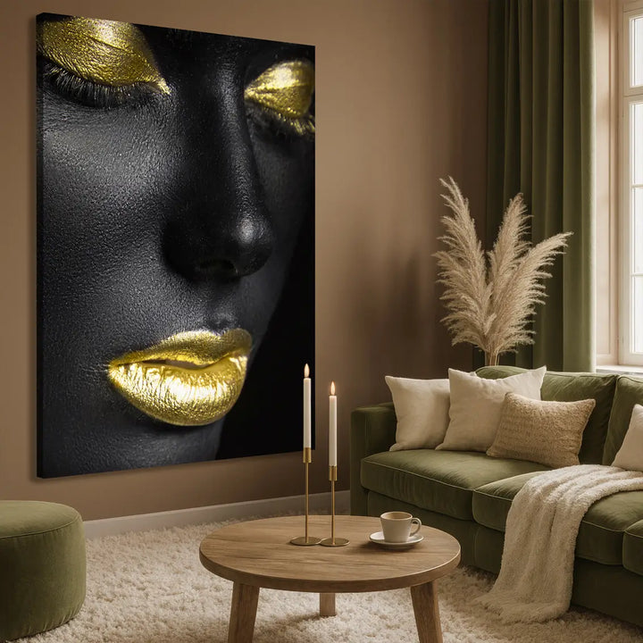 Canvastavla - Black & Gold