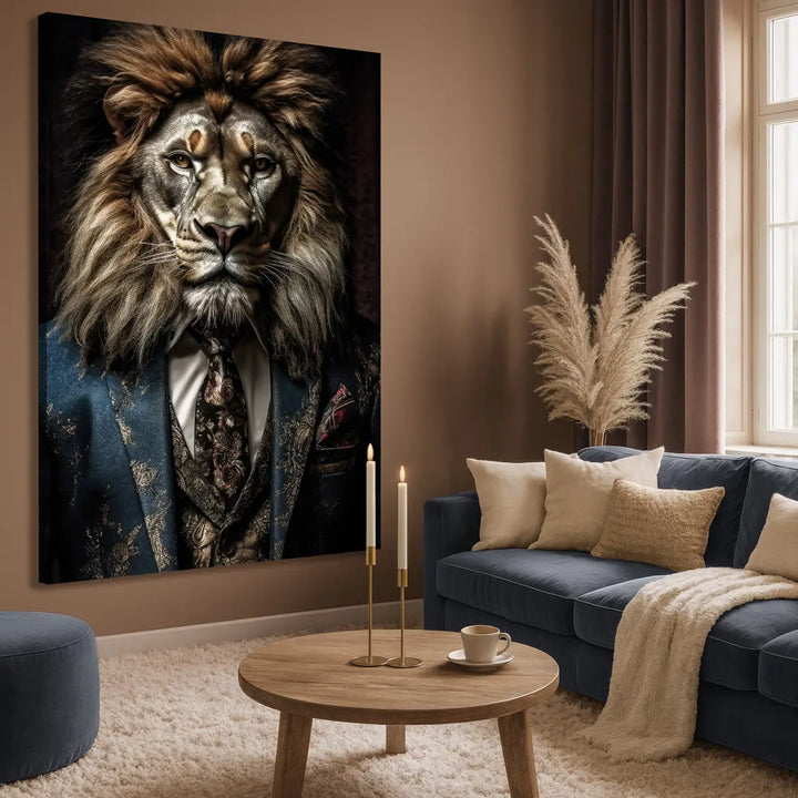 Canvastavla - Lion Man