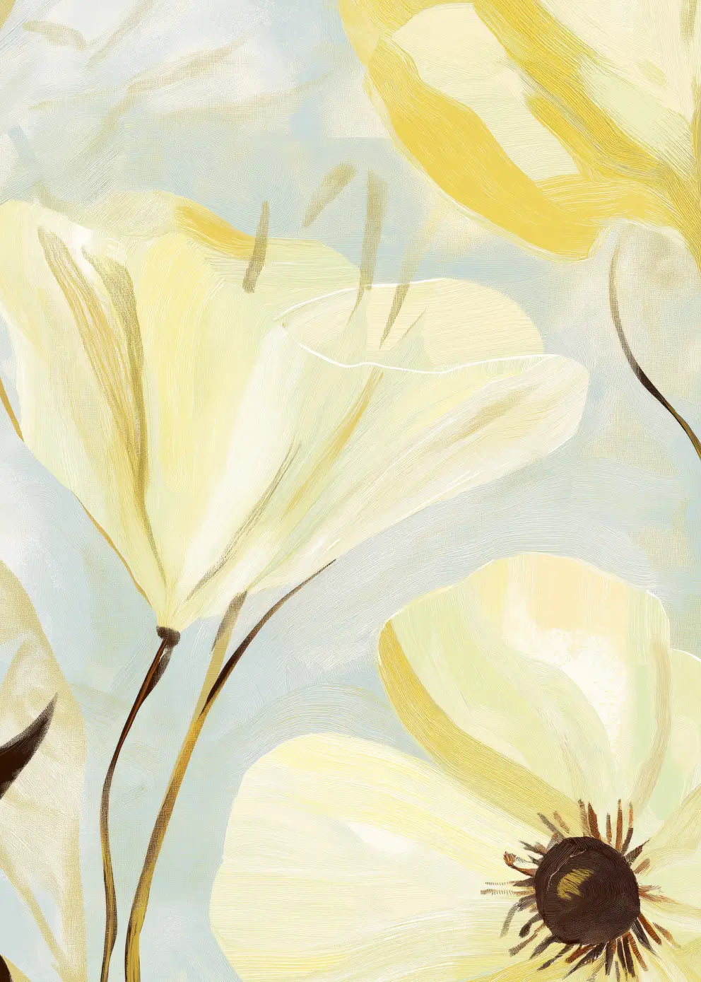 Canvastavla - Yellow Floral Bloom