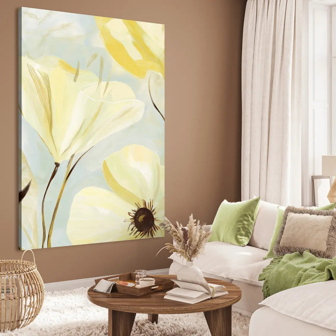 Canvastavla - Yellow Floral Bloom