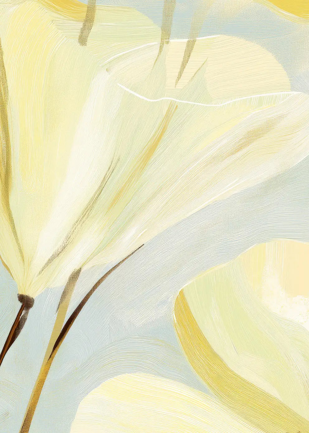Canvastavla - Yellow Floral Bloom