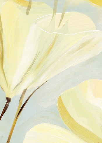 Canvastavla - Yellow Floral Bloom