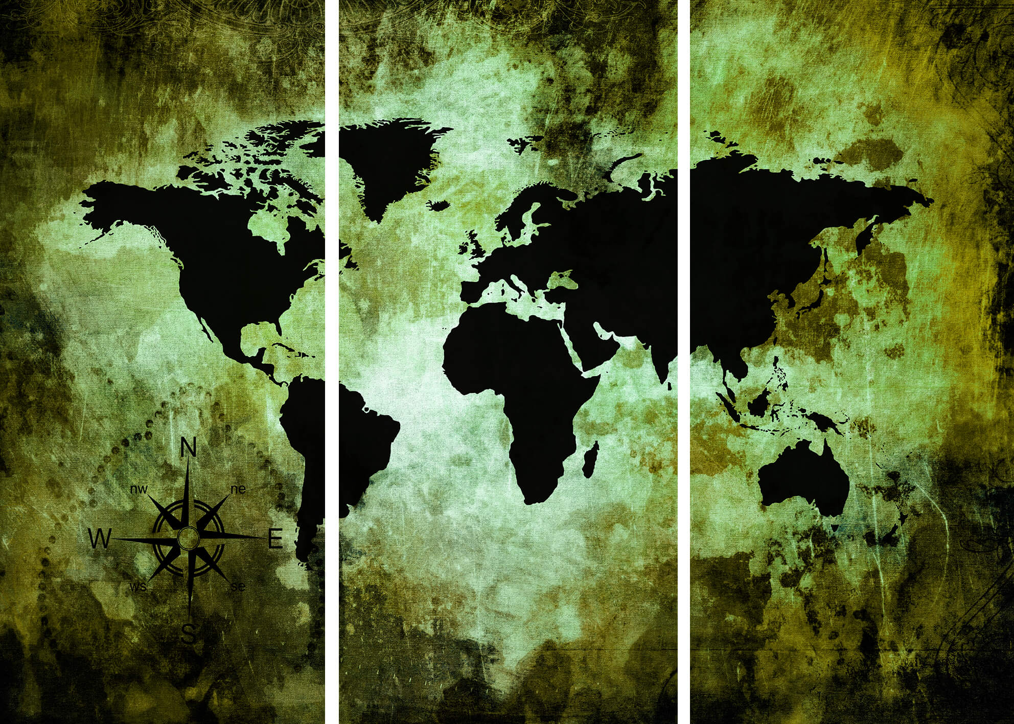Canvastavla - The world map