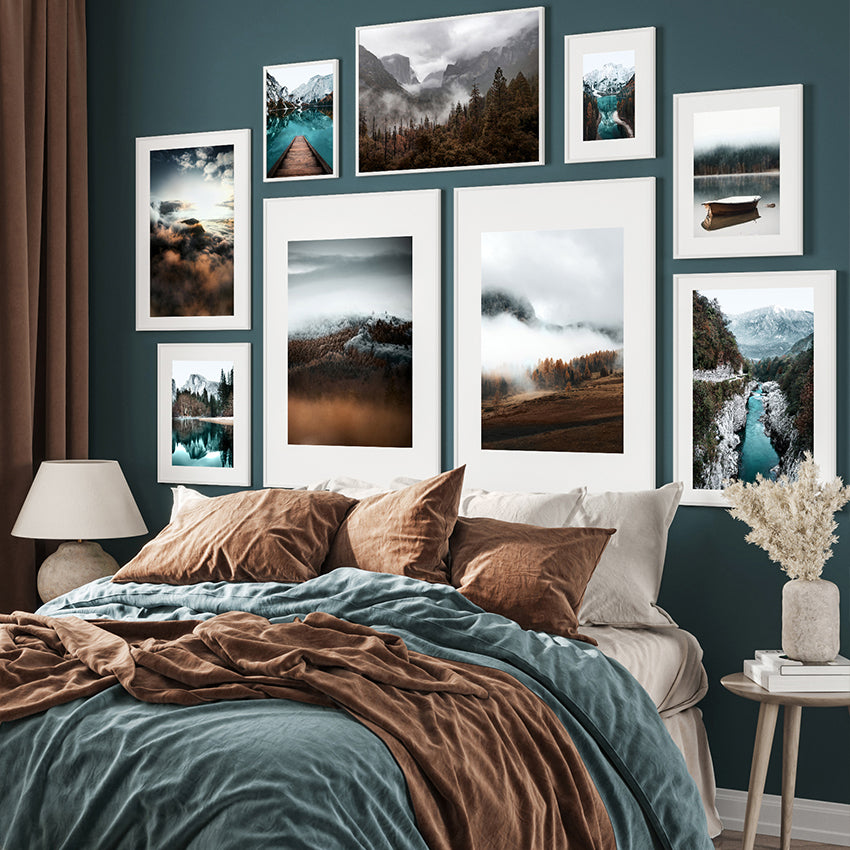 Vit tavelram 13 x 18cm